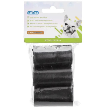 Biodegradowalne worki na psie odchody 3 rolki