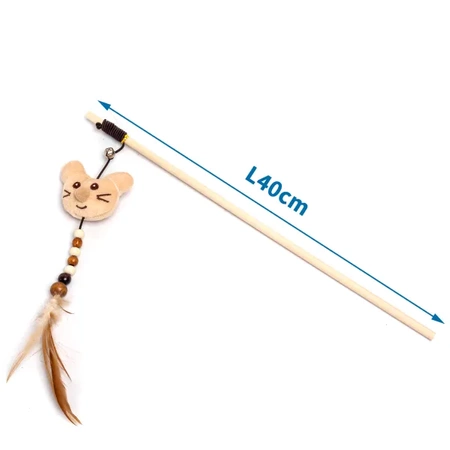 Wędka gryzak z kocimiętką i dzwonkiem