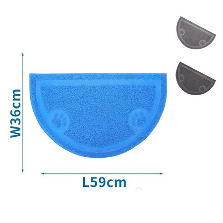 Mata antypoślizgowa pod miski 59x36 cm 