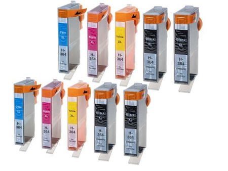 Zestaw 10x tusz do HP 364 XL CMYK zamienniki