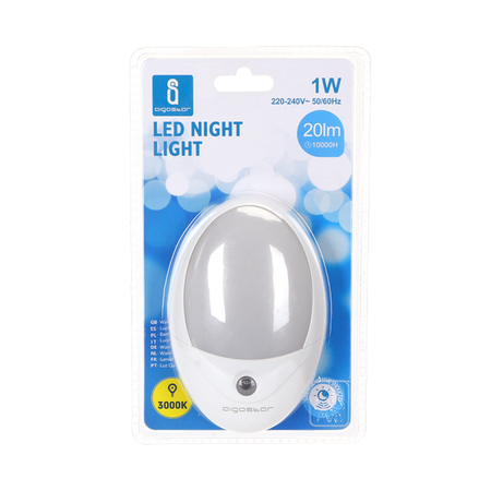 Lampka nocna LED z czujnikiem dzień noc